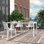 Modway Raleigh 59" Outdoor Patio Aluminum Dining Table
