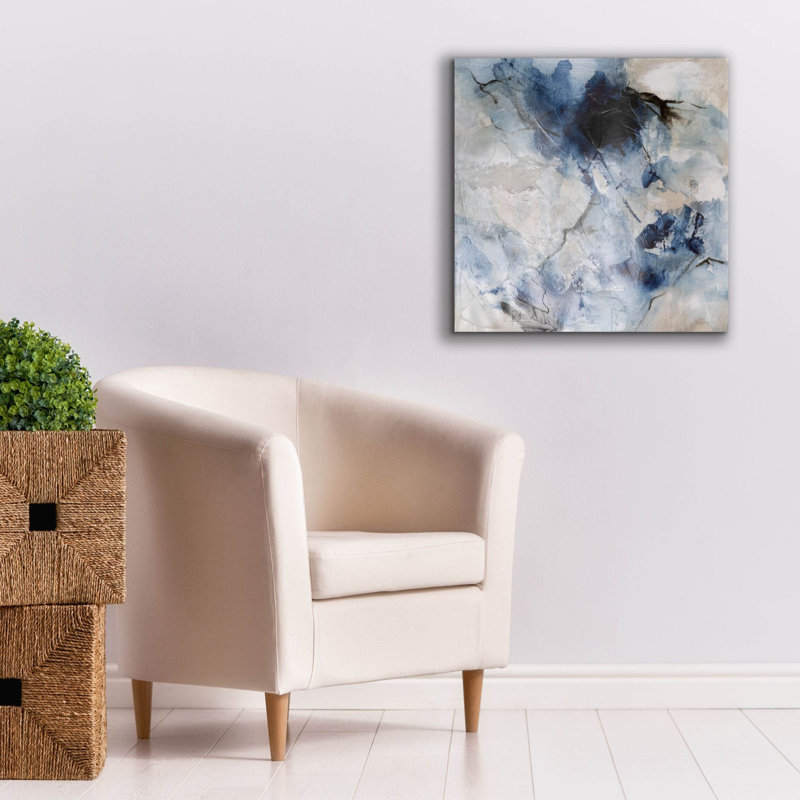 Toile épique Graffiti «Fragments Of A Distant Tide 1» par Melissa Wang, 26 po x 26 po, H 26 po x l 26 po