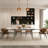 Expandable White Sintered Stone Dining Table And Chair Set-1702720406-1702720407