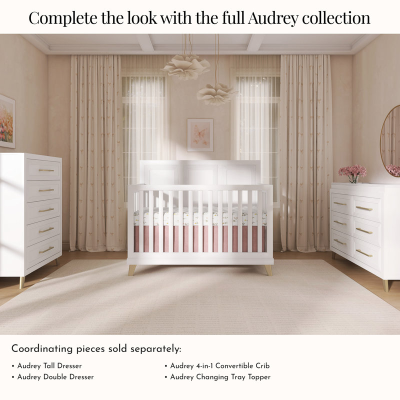 Evolur Convertible Crib Wooden Full Size Bed Rail