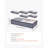 Under Bed Storage with Clear Lids, 39.2 x 19.7 x 7.1 Inch, 90L Large Underbed Clothes Storage Containers, Low Profile Under Bed Drawer Shoe Organizer Bins Box for Blanket Shoe Bedroom