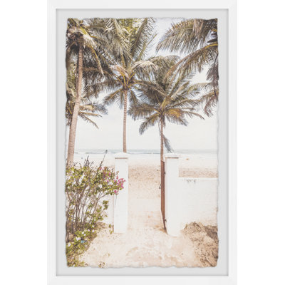 «Faded Tropical Light», reproduction encadrée