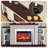 72‘’Modern Entertainment Center with Electric Fireplace & LED Lights