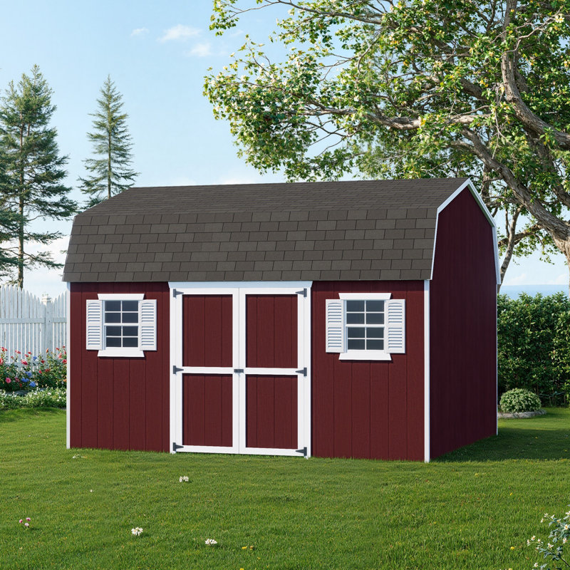 Value Gambrel Workshop Shed, 12x14 Without Floor
