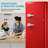 Double Door Mini Refrigerator With Freezer 3.5 Cu.ft Mini Fridge With 7 Level Adjustable Thermostat Removable Shelves-121090063