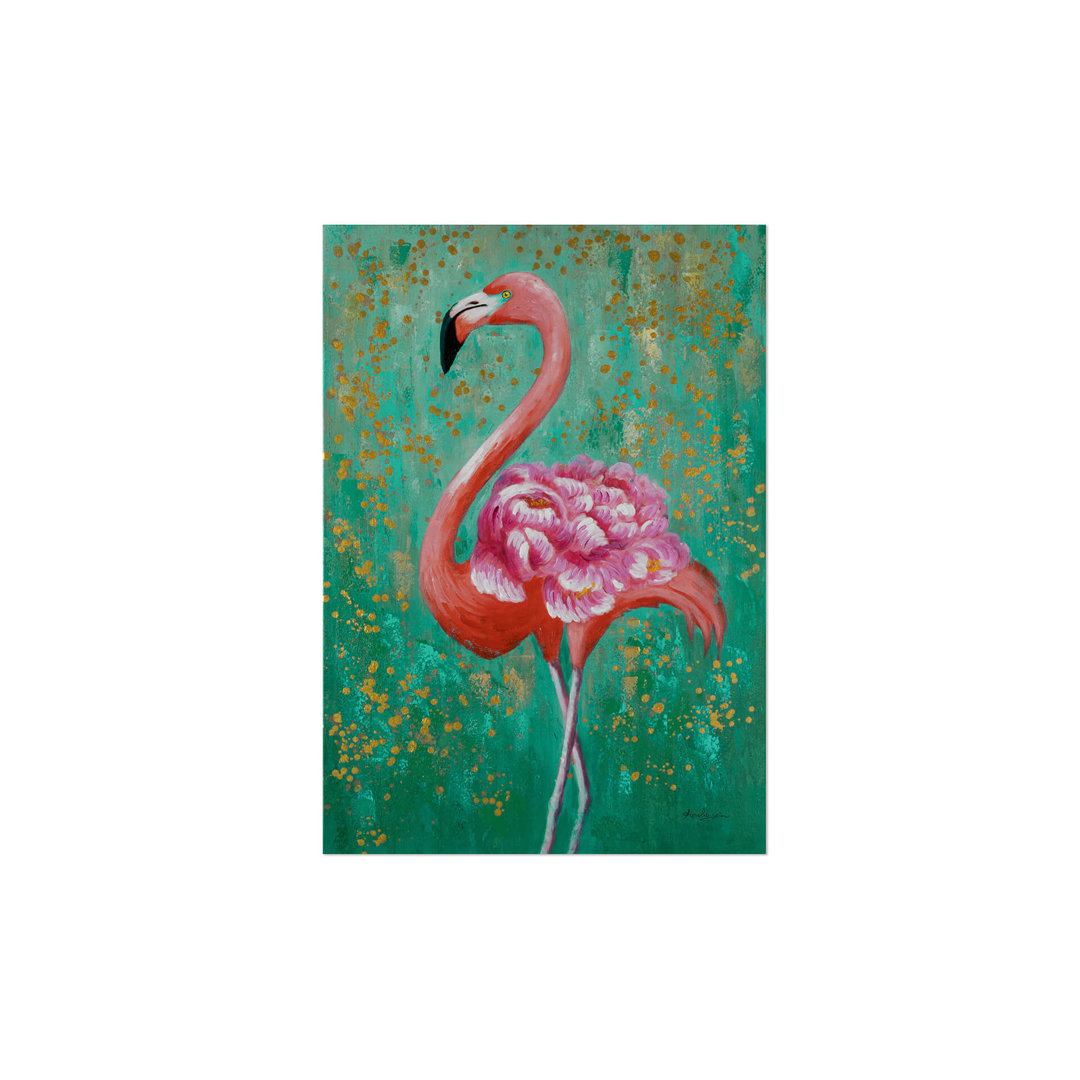 Fabelhafter Flamingo - Handgemaltes Acrylgemälde