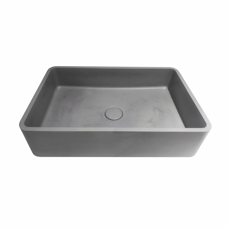 Concrete Bathroom Sink, Gray