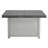 Extendable Rectangle Aluminum Alloy Fire Pit Table, 50,000BTU