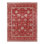 Tapis oriental 7 pi 9 po x 10 pi rouge cramoisi, motif perse Tabriz Influence, laine et soie, ton sur ton, noué à la main