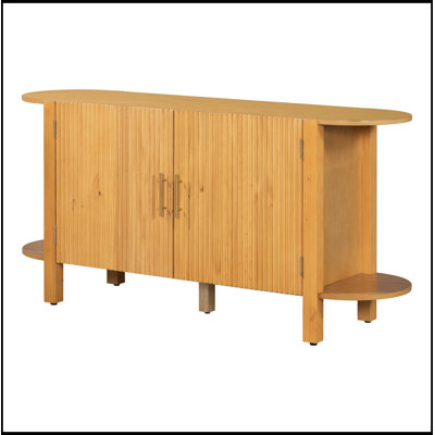 Willmer with double doors and side open shelf