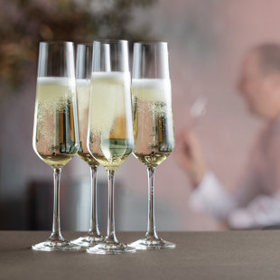 Dartington Crystal Cheers! 200ml Champagne Flute Set (Set of 4)