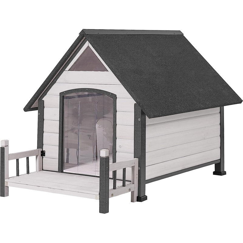 Niche pour chien Dawnie, Gris, H 32,6 po x l 32,9 po x P 45 po
