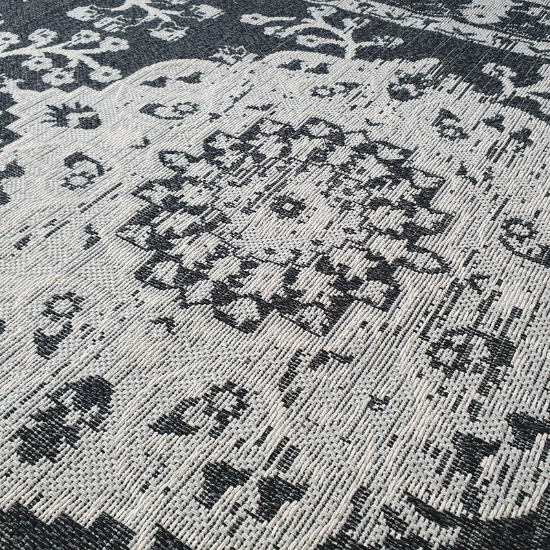 Mcglone Oriental Cotton Hand Woven Area Rug, Rectangle 60 x 90cm