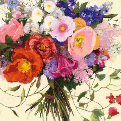 Bouquet De Printemps by Shirley Novak - Wrapped Canvas Painting