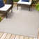 Myndi High-Low Pile Moroccan Diamond Modern Beige Indoor/Outdoor Rug