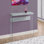 Console-canapé étroite, salon de chambre à coucher avec vestibule décoratif, verre trempé transparent stratifié gris contemporain moderne