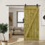 Porte de grange en bois lambrissé avec trousse de quincaillerie d'installation-121377331-121377326-121377318