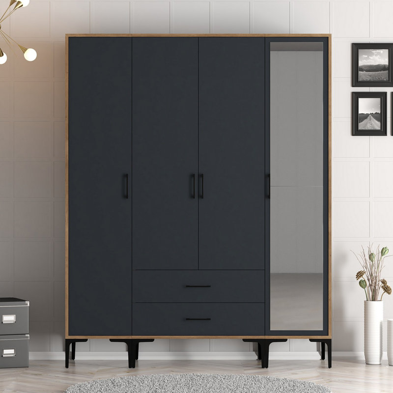 Armoire Ayreanna, Anthracite noyer