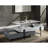 Gray & White Lift Top Coffee Table With Hidden Storage Compartment And Liftable Surface Bin
