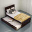 Eya Twin Size Platform Bed Frame with Trundle-1054507175