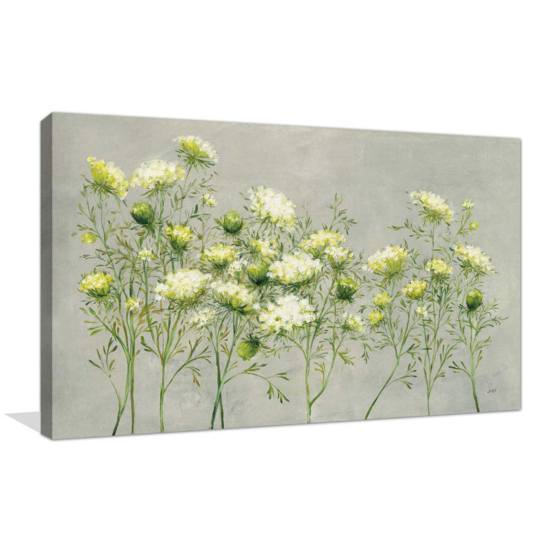 Queen Annes Lace - peinture, Toile tendue, H 24 po x l 40 po x P 1,5 po