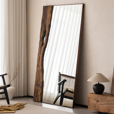 Rectangle Solid Wood Full Length Mirror