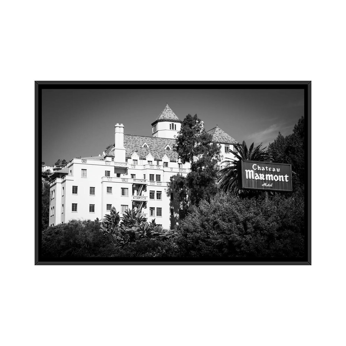 World Menagerie Chateau Marmont Noir Framed Wall Art Print Wayfair
