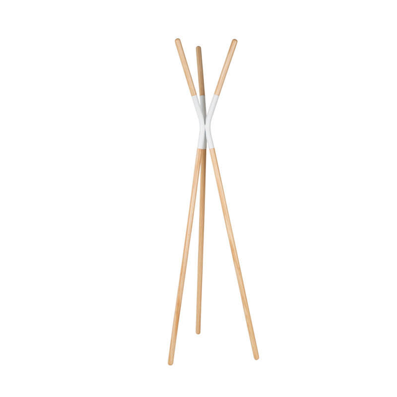 Pinnacle 3 - Hook Coat Rack, White
