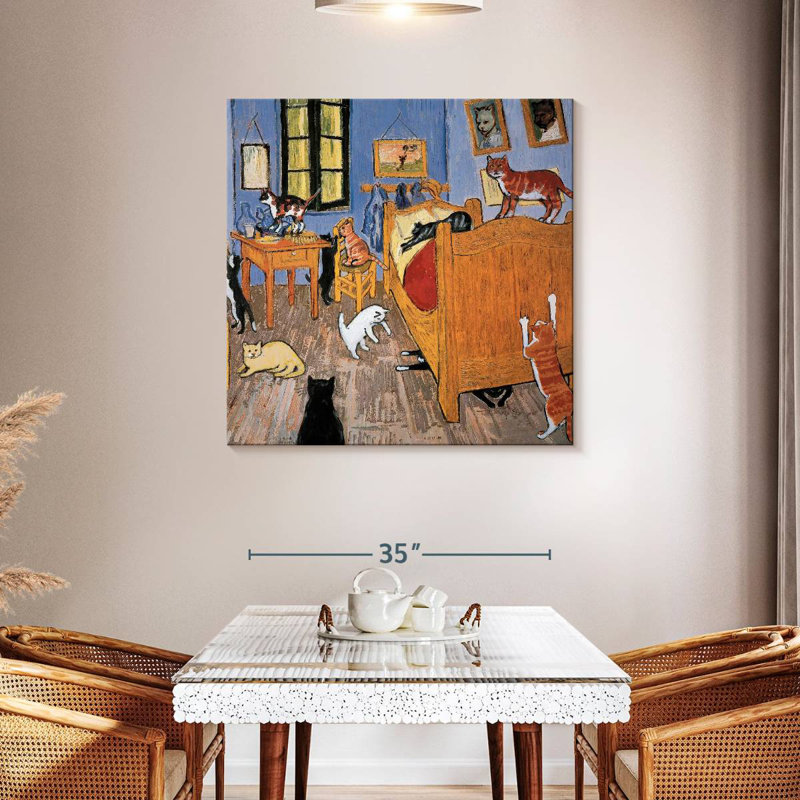 Van Gogh Arles Cat, H 39 po x l 39 po