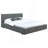 Weselyn Graphite Upholstered Platform Bed