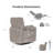 Spinelli Chenille Power Swivel Glider Recliner-1006726743