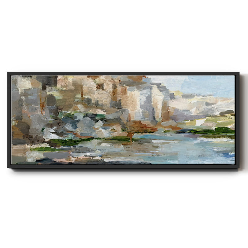 Falaises de l'Ouest I, Noir, H 20 po x l 50 po x P 1,5 po
