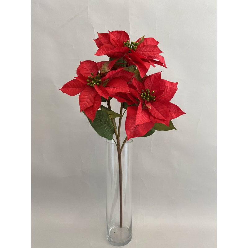 SPRAY POINSETTIA X3