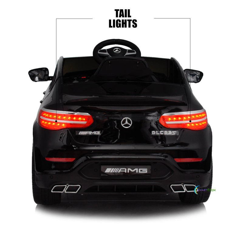 Black 12V Mercedes AMG GLC63S Kids Ride-On SUV with Remote Control