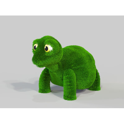 Outdoor Cartoon Turtle Topiary Green Figures