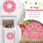 L’allée des fêtes® couronne de Noël artificielle rose 24 po avec boules décoratives dorées