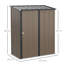 2.75 ft. W x 4.66 ft. D Metal Tongue & Groove Flat Garden Shed-720093439