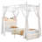 Metal Canopy Storage Bed with LED and USB Charging-717524615-717524610