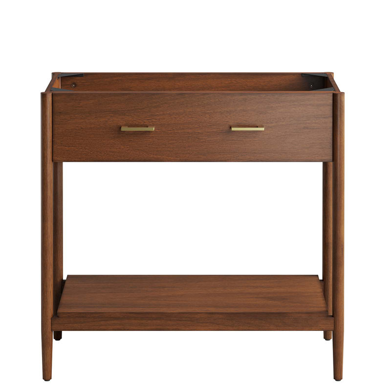 Base de meuble-lavabo simple 35,5 po Modway Zaire, Noyer