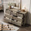 Commode 7 tiroirs, commode en bois avec tiroirs profonds, meuble télé 47 po-24510575