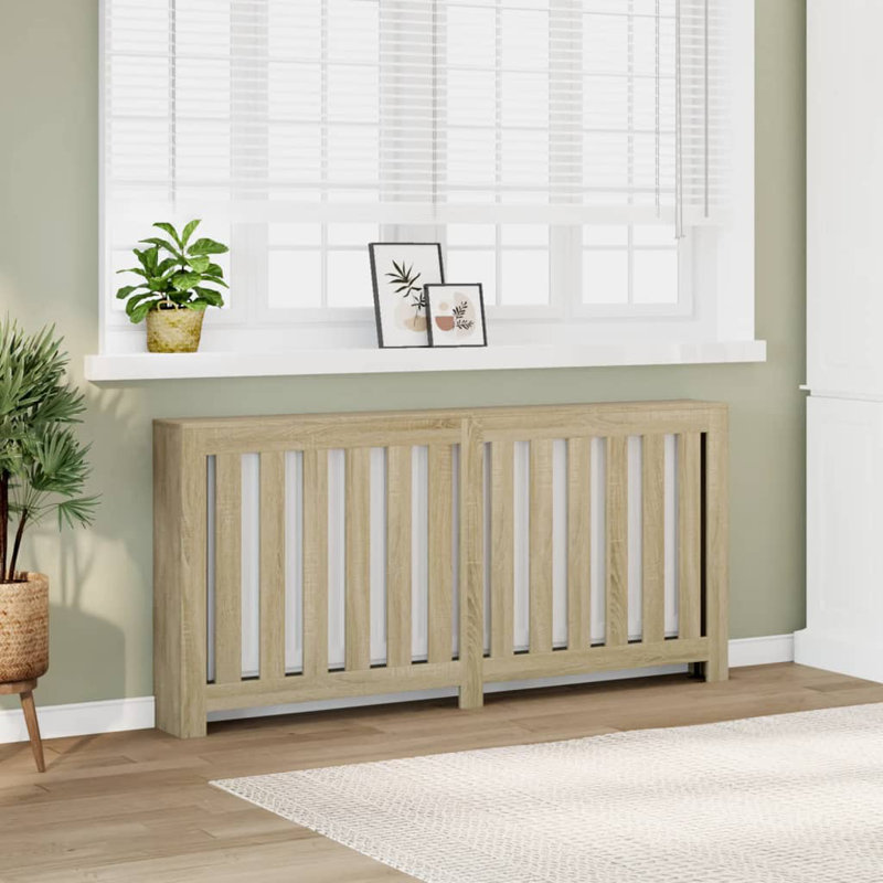 Extra Large Radiator Cover, Sonoma Oak, 175 x 20 x 82 cm, Vertical Slats