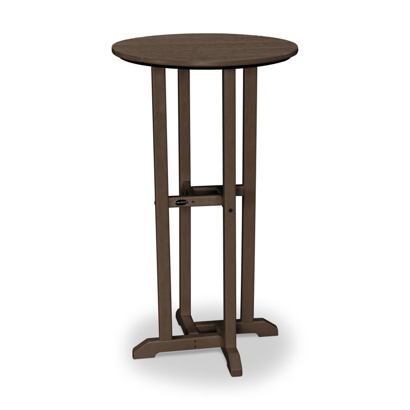 Table bistro POLYWOOD 24 po, Acajou, H 42 po x l 24 po x L 24 po