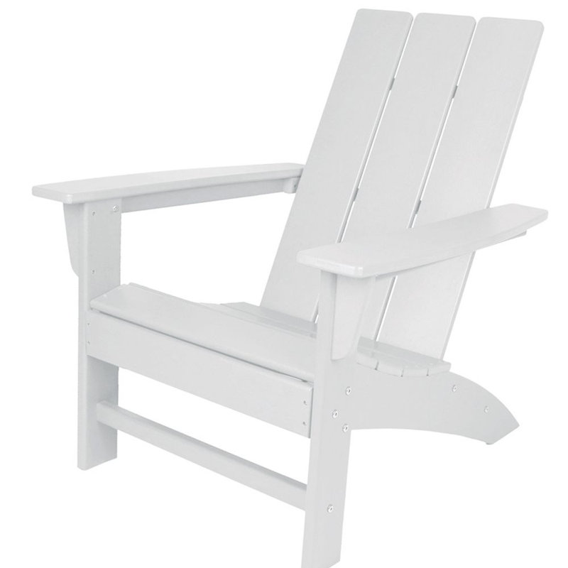 Chaise Adirondack à dessus plat ivoire, Ivoire ivoire