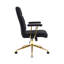 Fauteuil de bureau texturé noir et doré-1709529121