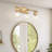 Koos Gold Vanity Lights for Mirror,Bathroom Vanity Lighting with Glass Shades, Bathroom Vanity Light