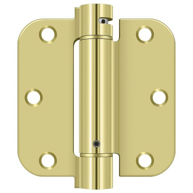 Steel Hinge, Polished Brass