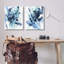 "Abstract Blue Splash", ensemble de 2 reproductions d'art sur toile par June Erica Vess-154326798