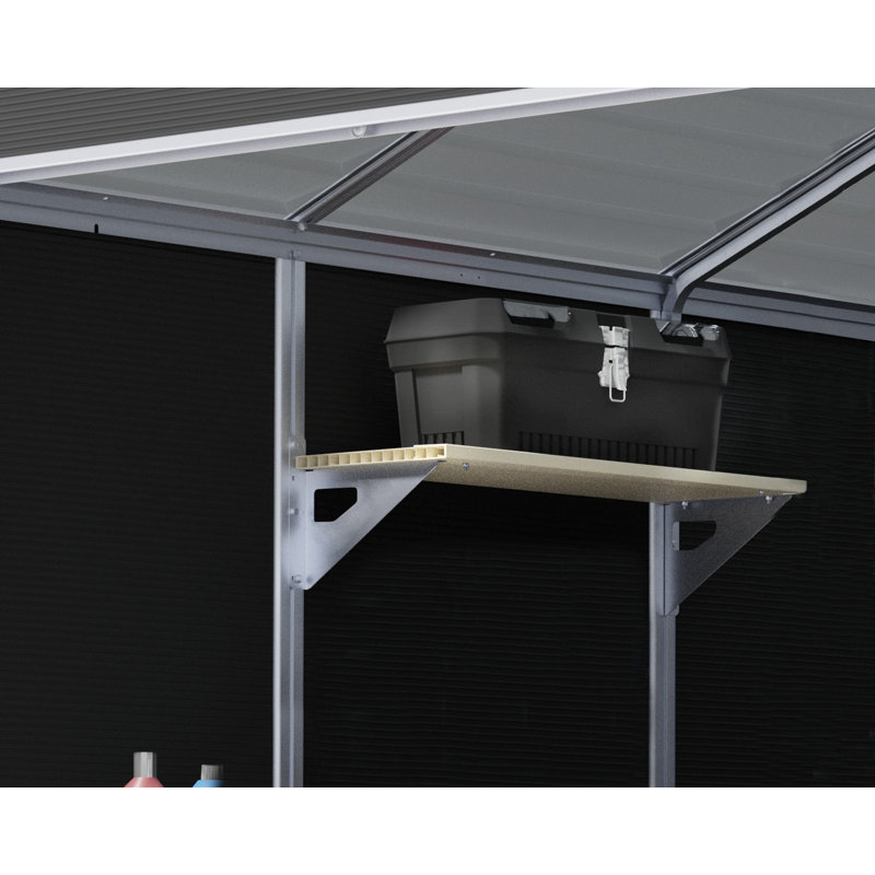 Palram - Canopia SkyLight Storage Shed Shelf Kit 33.3" L x 12" W x 8.7" H