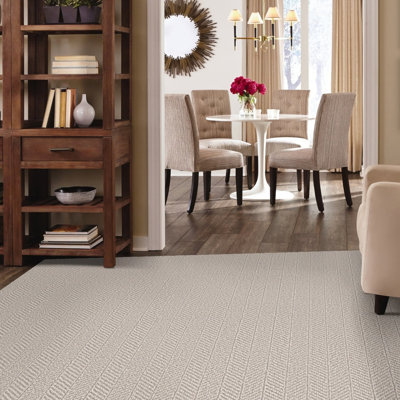 Tapis en polyester touffeté à la machine Herringbone