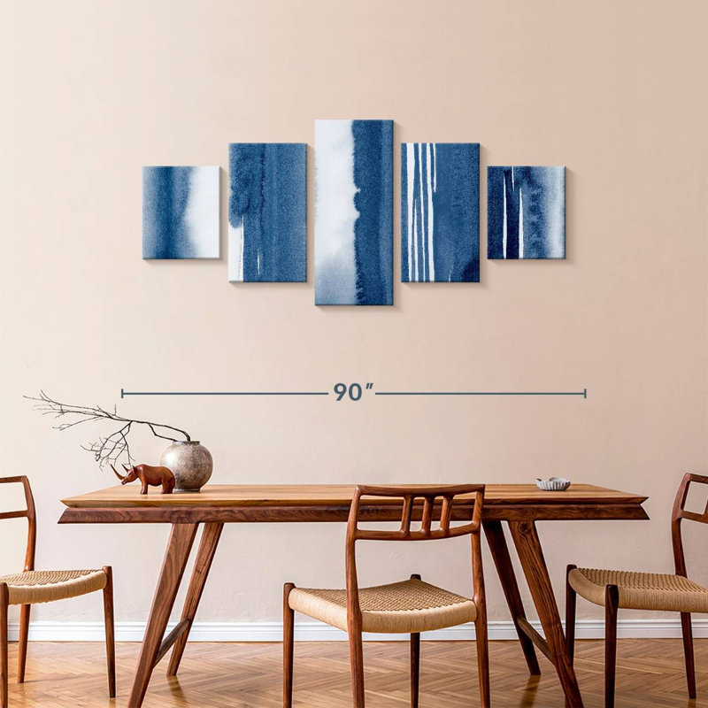 Indigo Study, 36" H x 80" W
